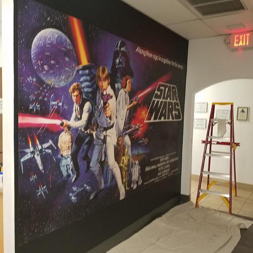 Star Wars Mural Solar System Planets Mural Space Las Vegas Installer